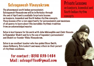 Selva Ganesh percussion lessons